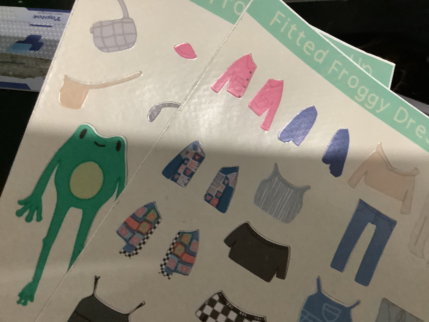 Fitted Froggy Dress Up Sticker Set