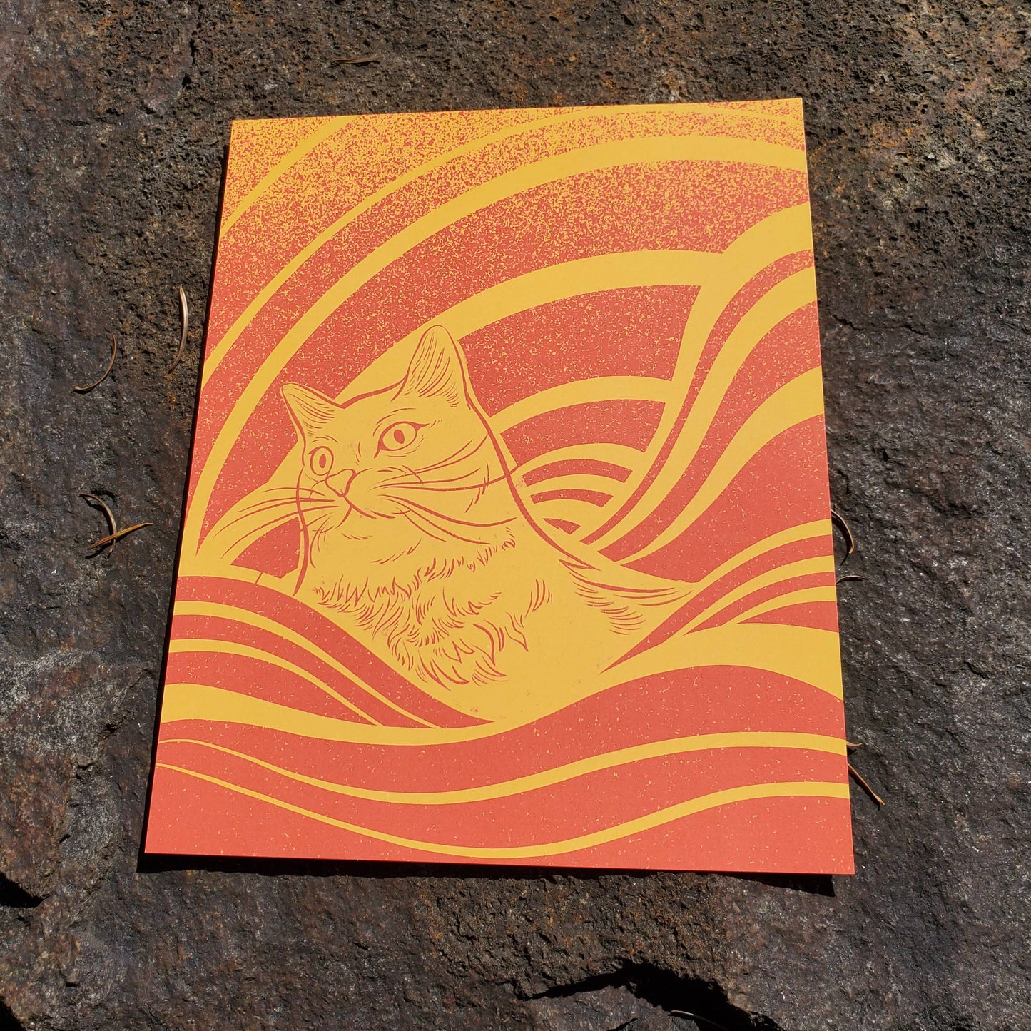 8x10 Print: Psychedelicat 3