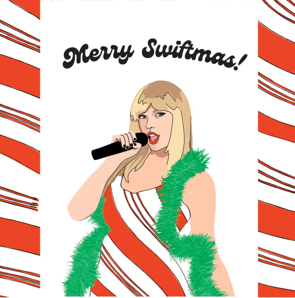 Taylor Swift Merry Christmas Peppermint Candy Gift Bag