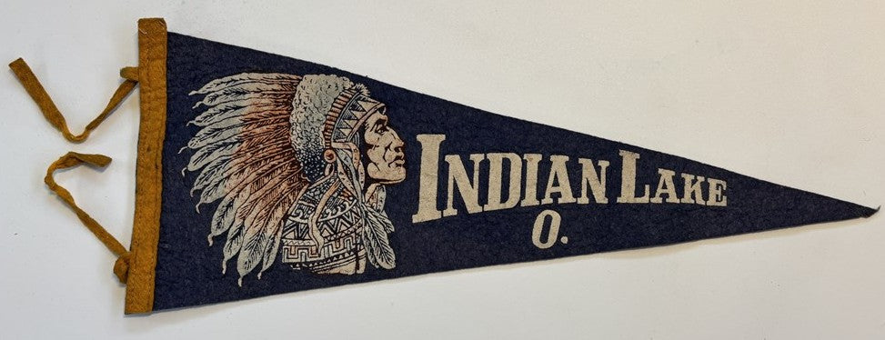 Vintage Indian Lake Pennant