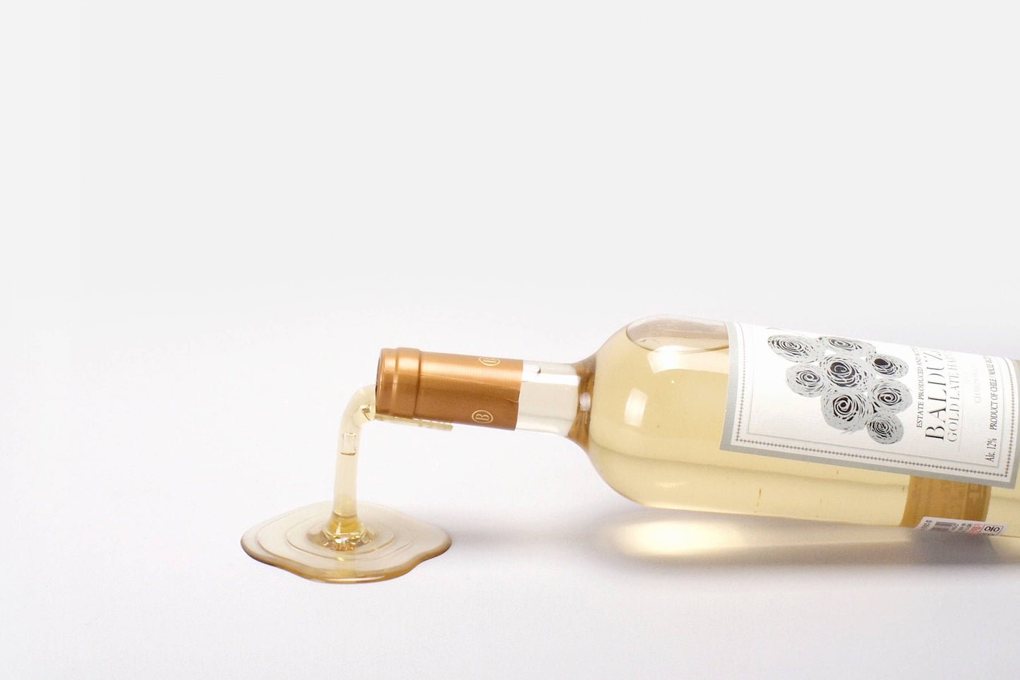 Spilled Wine Bottle Holder - Red & White (Set of 2)