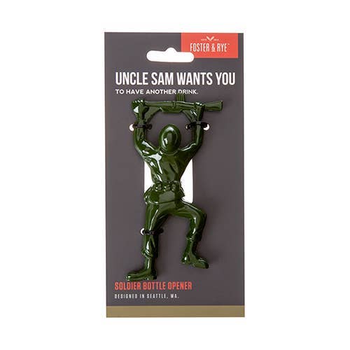 Army Man Bottle Opener (Individual Carded)