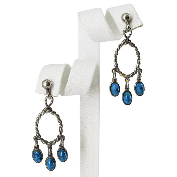 Vintage Faux Turquoise Earrings