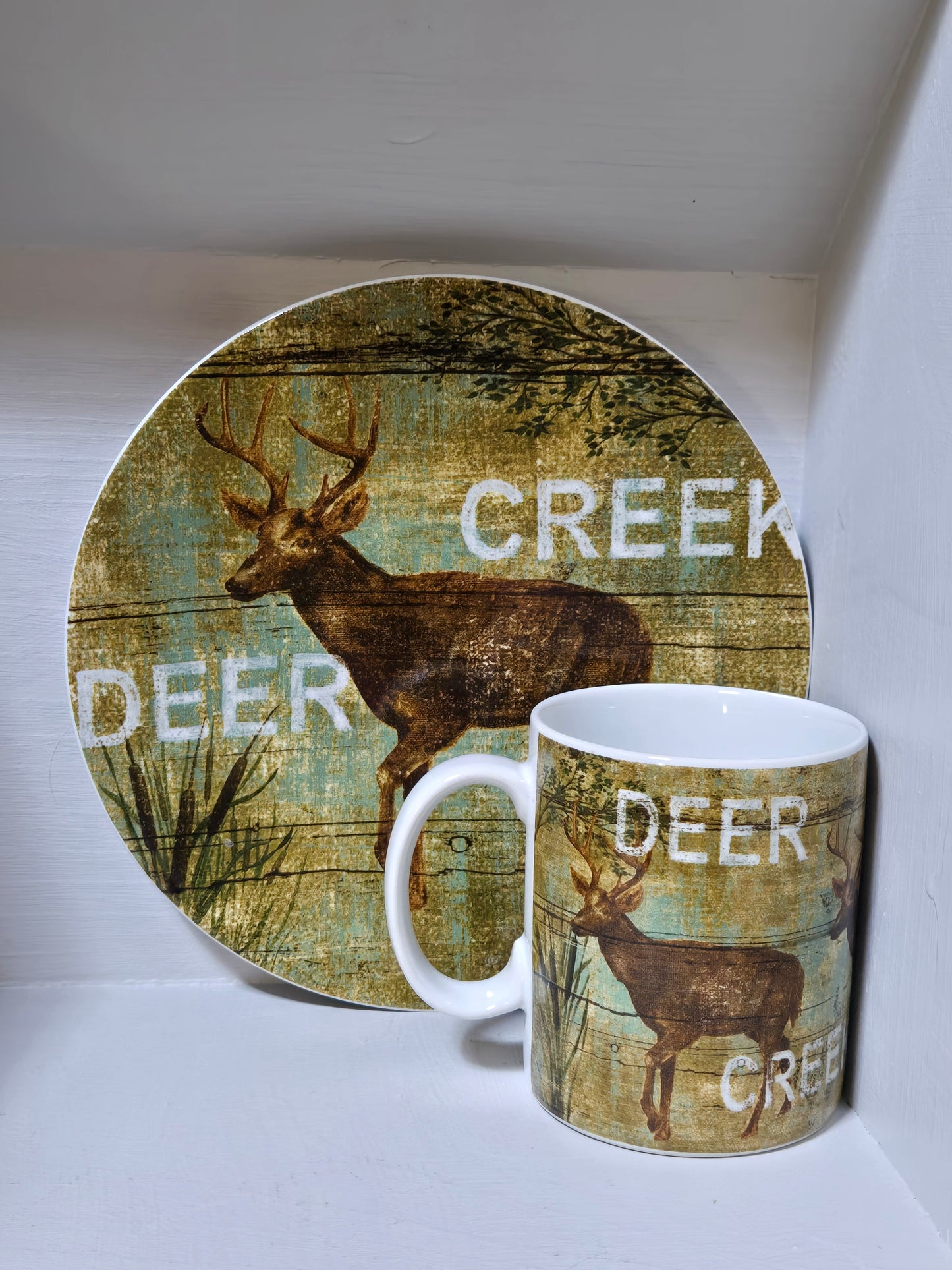 Deer creek dish and cup