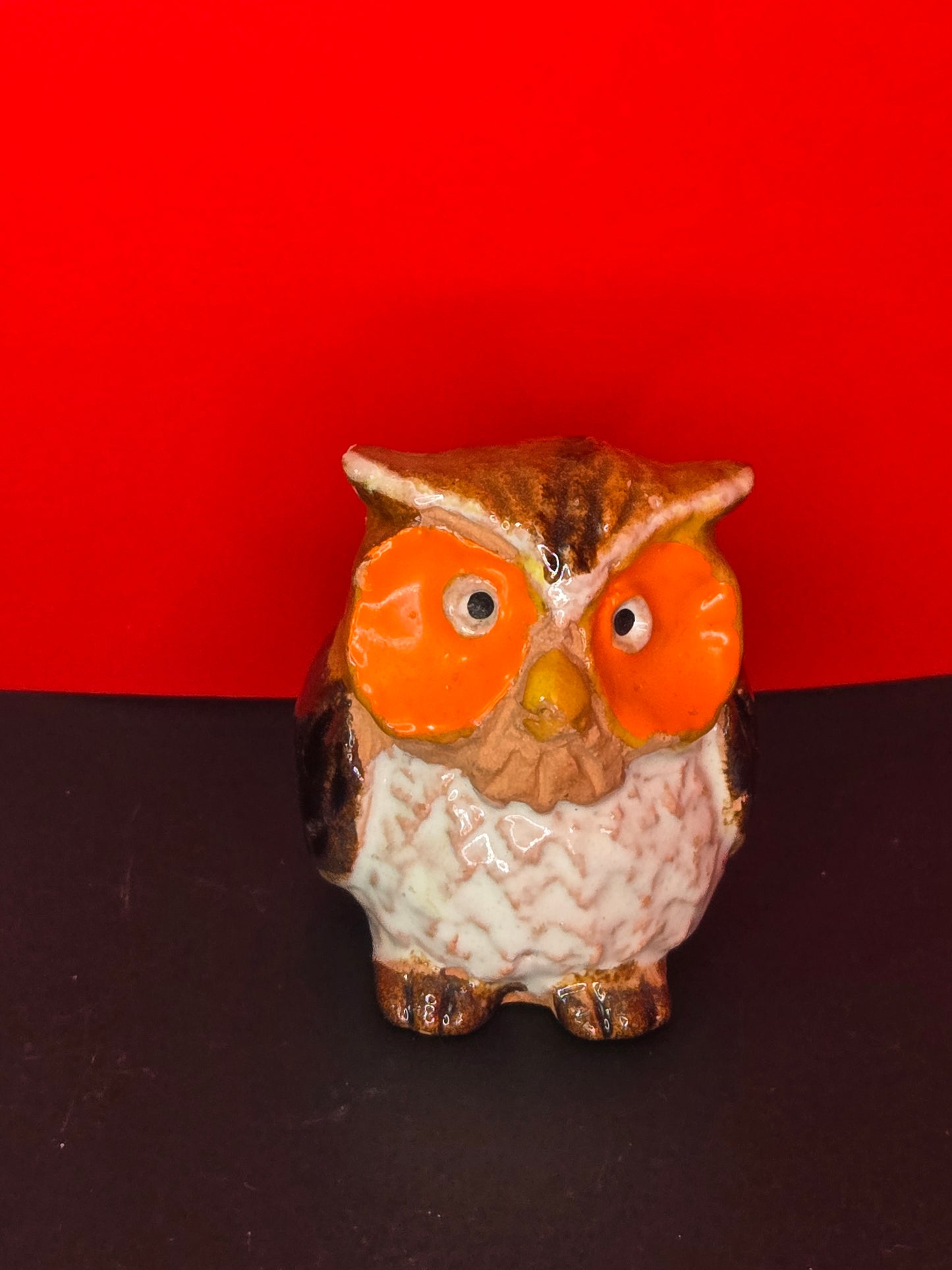Owl with orange