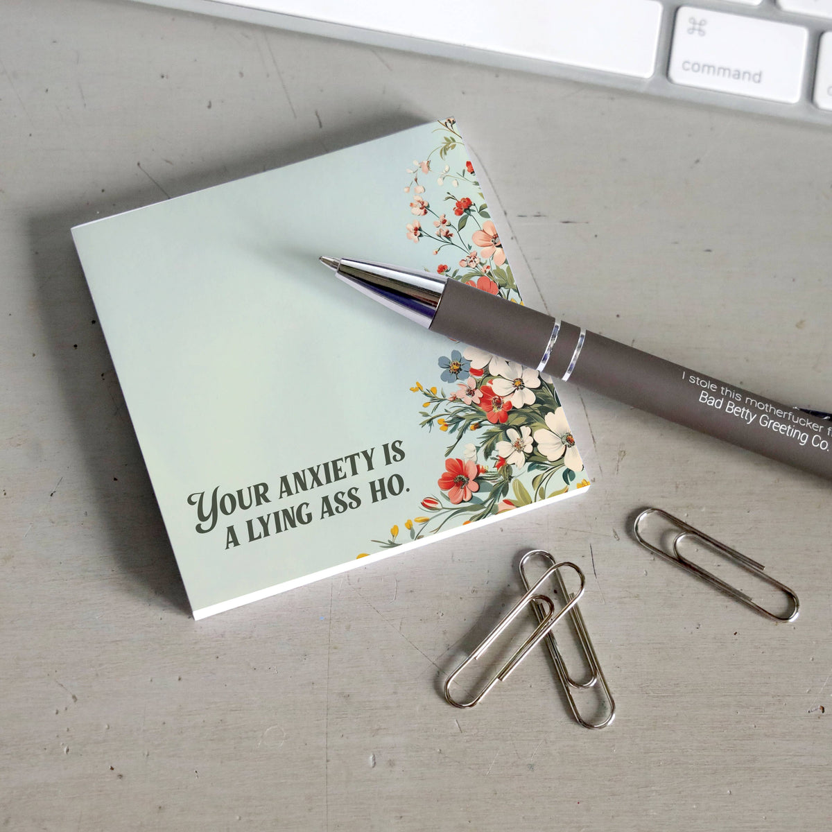 Your Anxiety Is a Lying Ass Ho - Sticky Note Pad