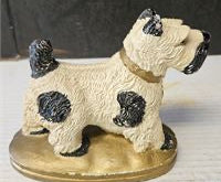 Vintage 6" detailed Chalkware Scottie Terrier Dag Figurine Collectible