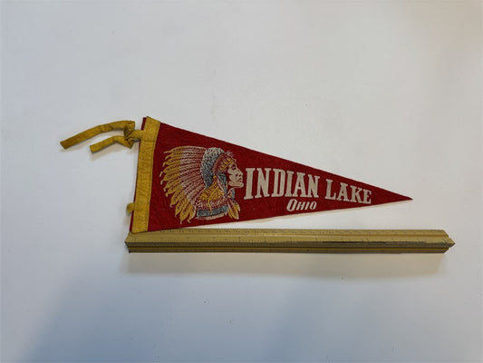 Vintage Indian Lake Pennant