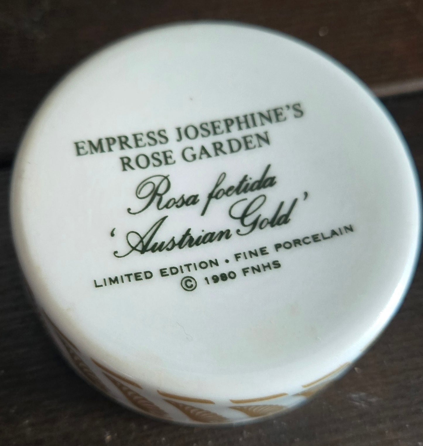 Empress Josephine Rose Garden Teinket Dish