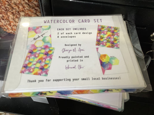 Watercolor Card Set