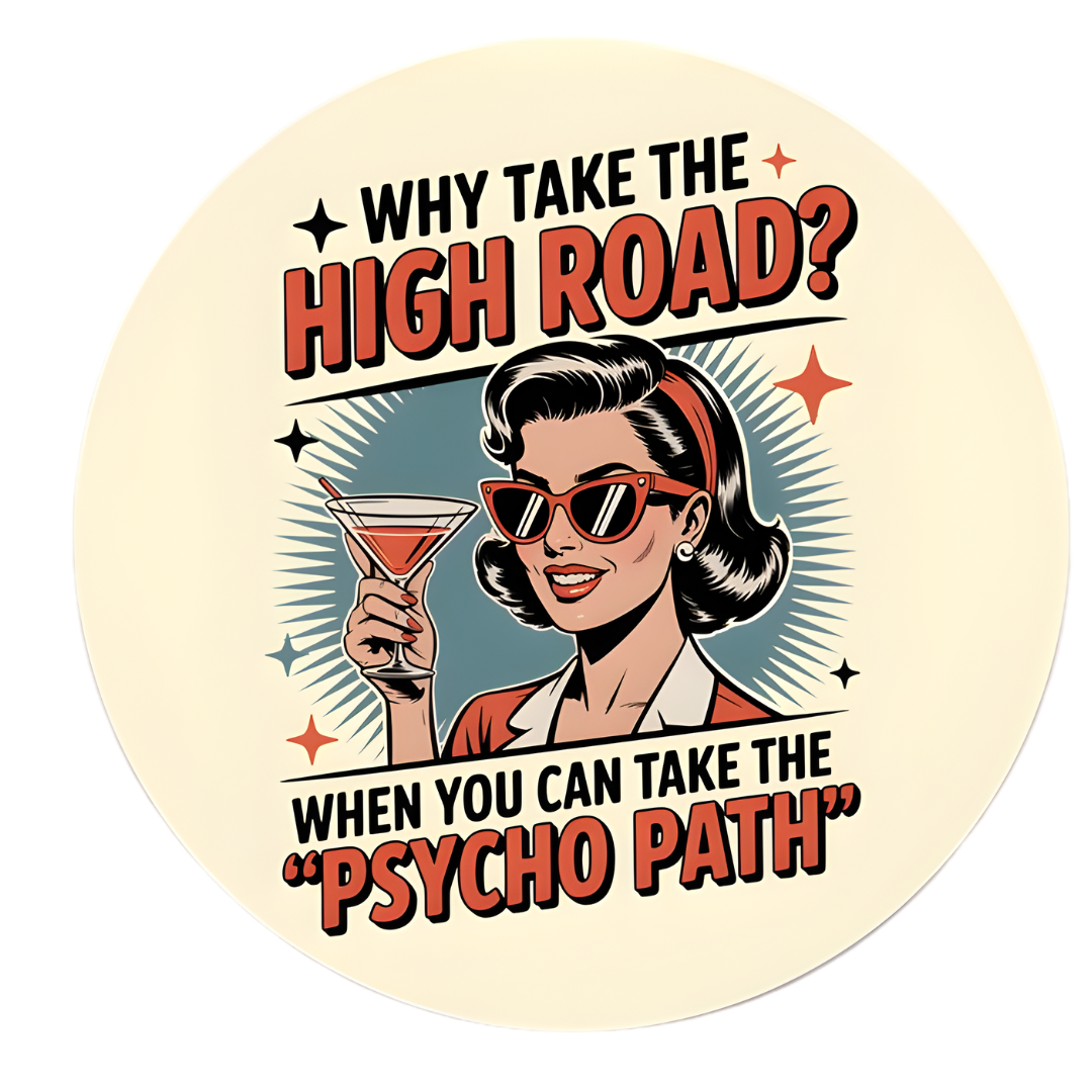 Sassy Fun Full Color Printed Coasters - Glossy Ceramic