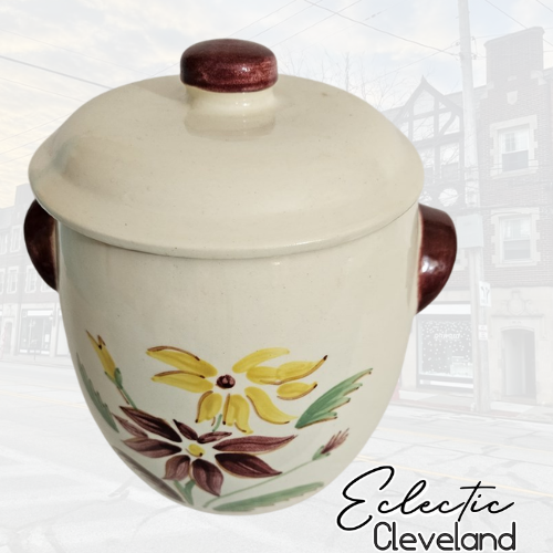 Vintage MCM  Ceramic Barrel Cookie Jar