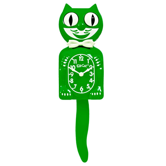 Classic Green Kit Cat Klock