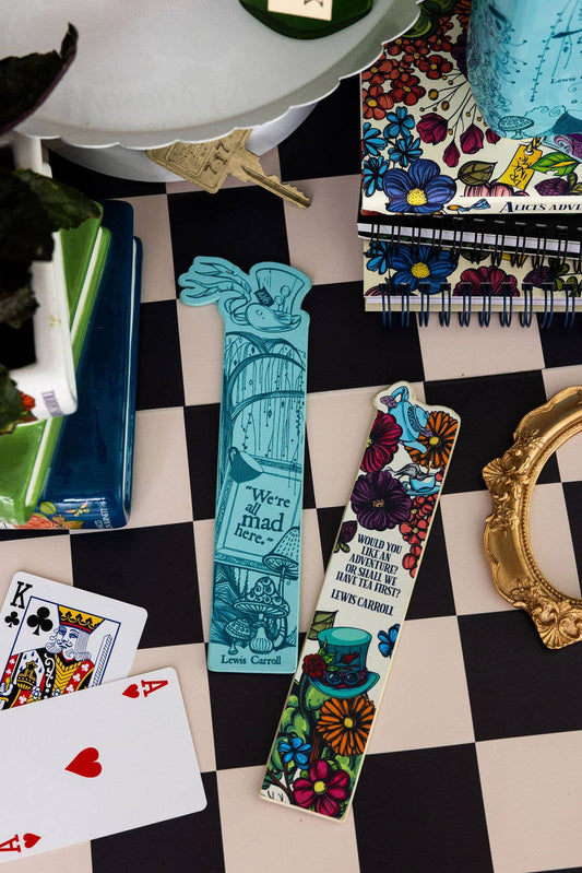 Bookmark, Alice in Wonderland - Floral Nonsense