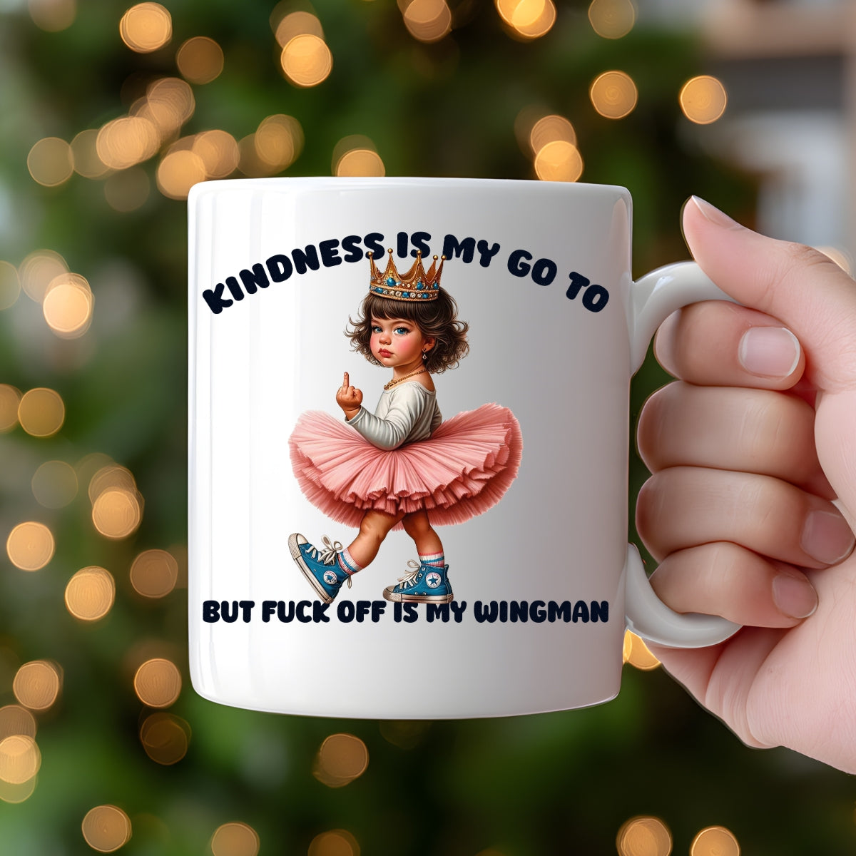 Kindness is my Go To 11oz Ceramic Coffee Mug - Dishwasher Safe
