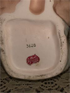 Vintage Lefton Ceramic Baby Planter