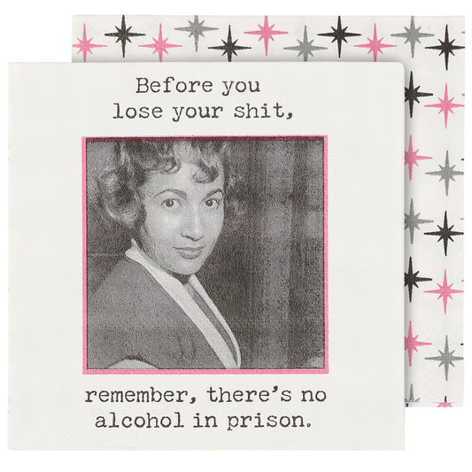 No Alcohol In Prison Beverage Napkin