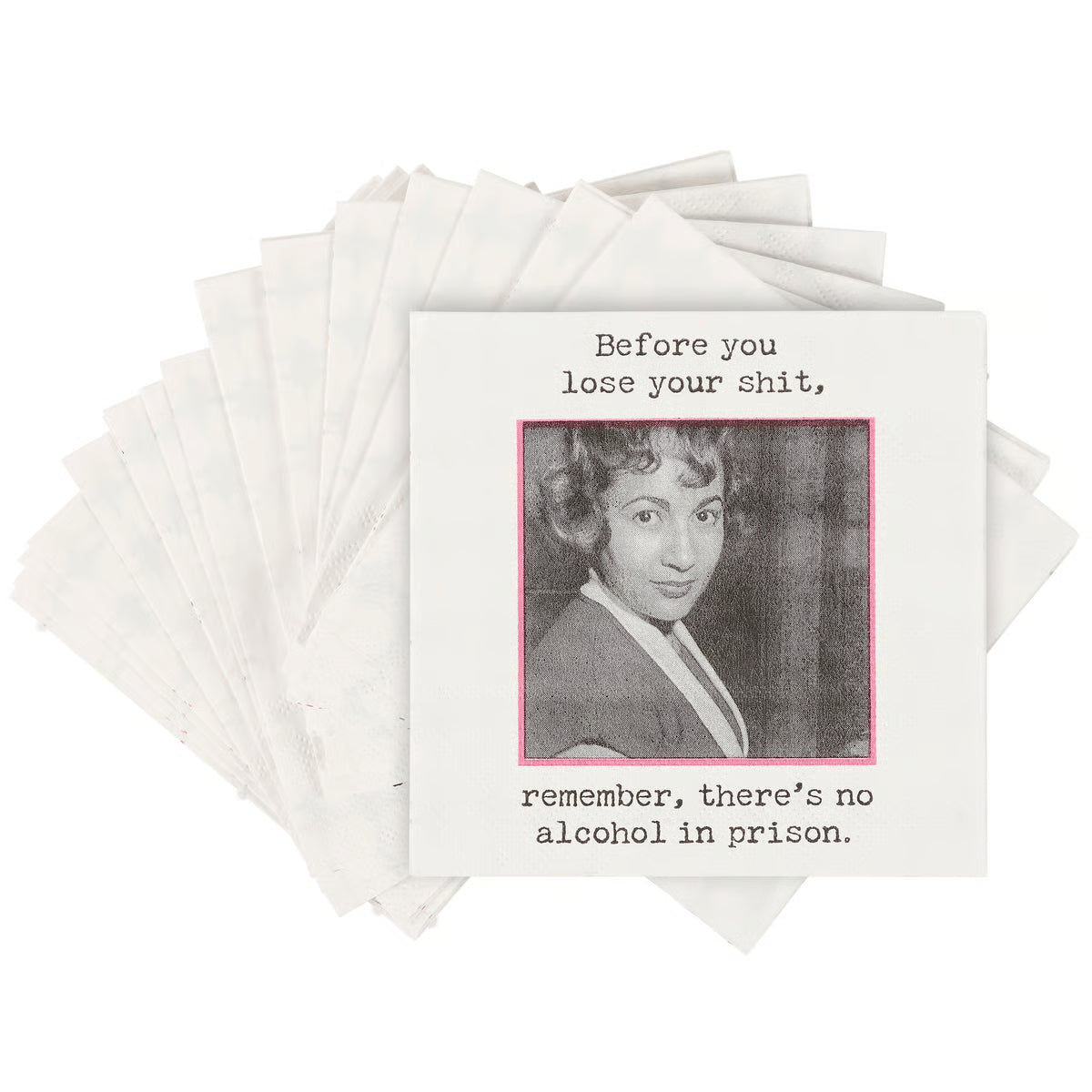No Alcohol In Prison Beverage Napkin