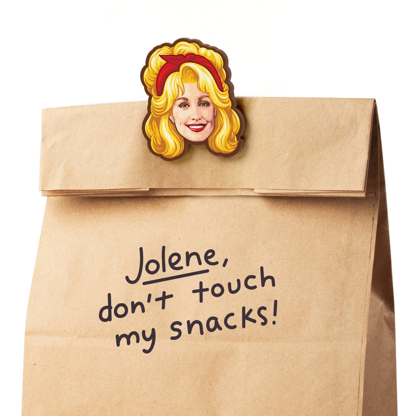 Dolly Parton Bag Clips, Set of 4, Iconic Hairstyle Designs