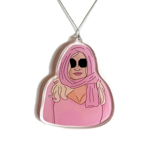 Tanya from White Lotus Christmas Ornament, Jennifer Coolidge