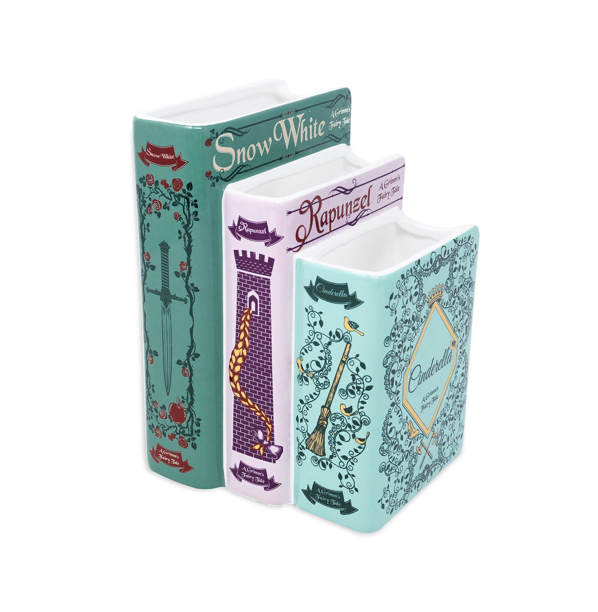Triple Book Vase, Grimm's Fairy Tales – Eclectic Cleveland