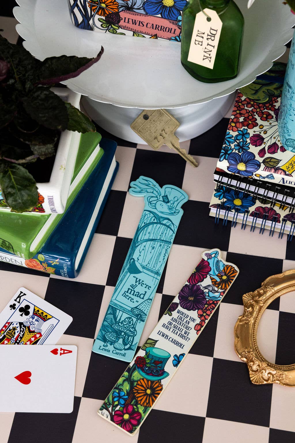 Bookmark, Alice in Wonderland - Floral Nonsense
