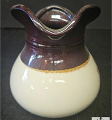 Vintage 1970's Mid century McCoy Pottery Two Tone Pitcher