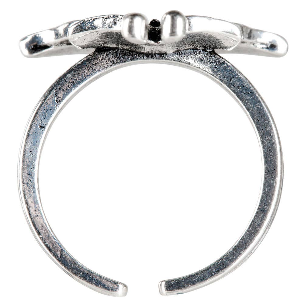 ADJUSTABLE SMALL MOTH  RING