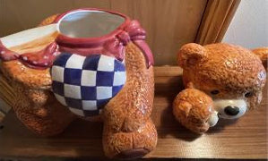 2002 Style-Eyes by Baum Bros 100th Teddy Bear Ceramic Cookie Jar