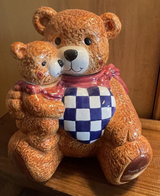 2002 Style-Eyes by Baum Bros 100th Teddy Bear Ceramic Cookie Jar