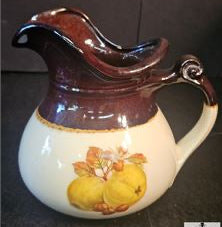 Vintage 1970's Mid century McCoy Pottery Two Tone Pitcher