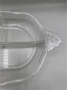 Divided Glass Serving Dish