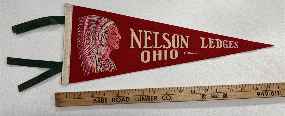 Vintage Nelson Ledges Pennant