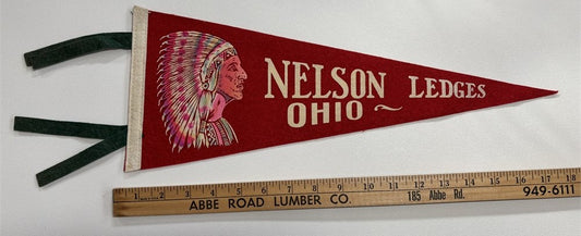 Vintage Nelson Ledges Pennant