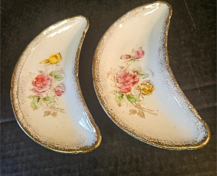 6 1/2" Fancy Victorian China Bone Side Dish