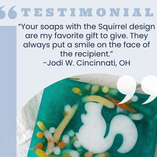 5.5 oz Squirrel Novelty Soap