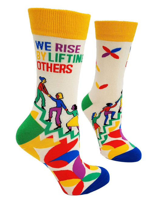 We Rise By Lifting Others Women's Crew Socks