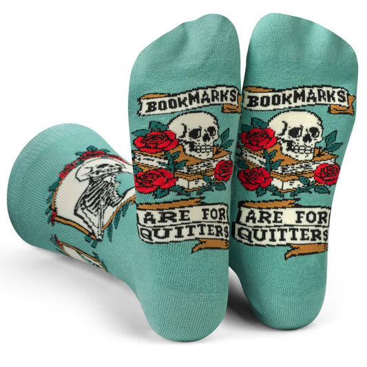Bookmarks are for Quitters Book Socks