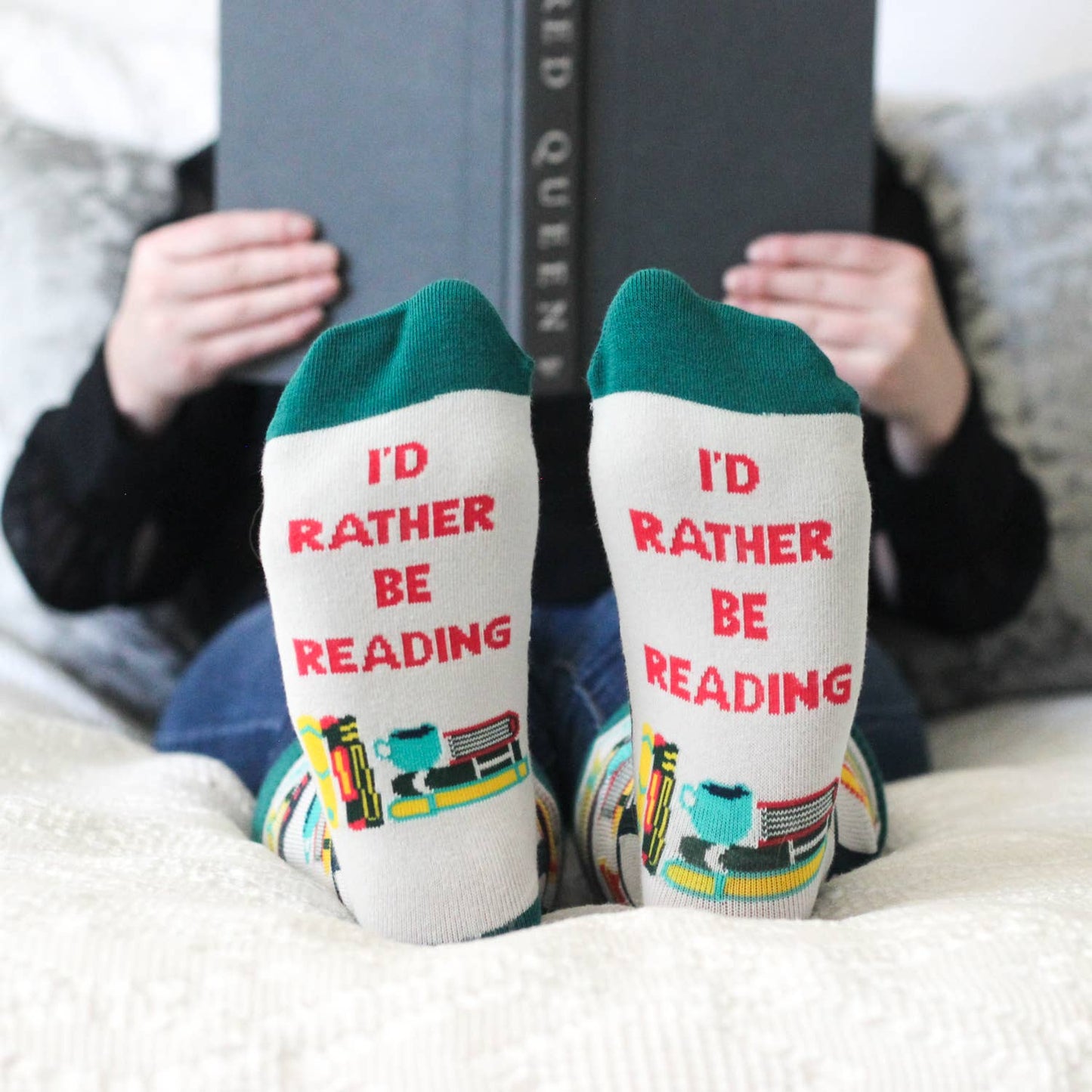 I'd Rather Be Reading Socks
