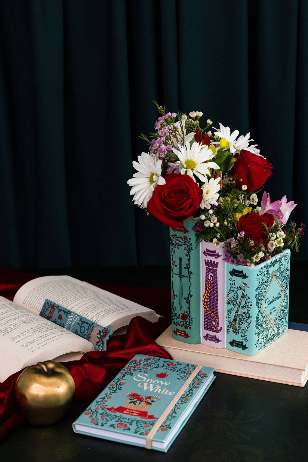 Triple Book Vase, Grimm's Fairy Tales