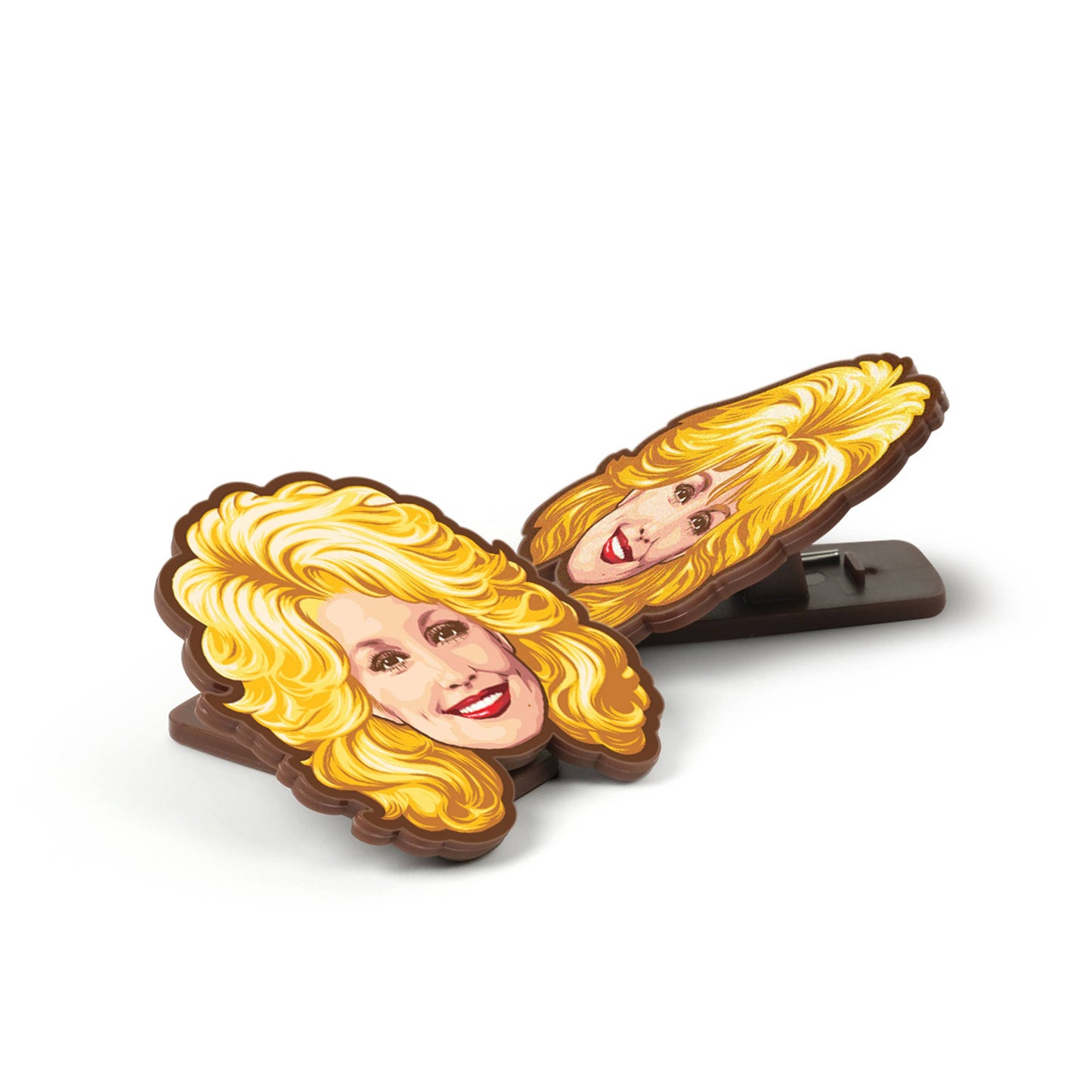 Dolly Parton Bag Clips, Set of 4, Iconic Hairstyle Designs