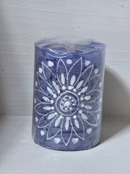 Candle with design