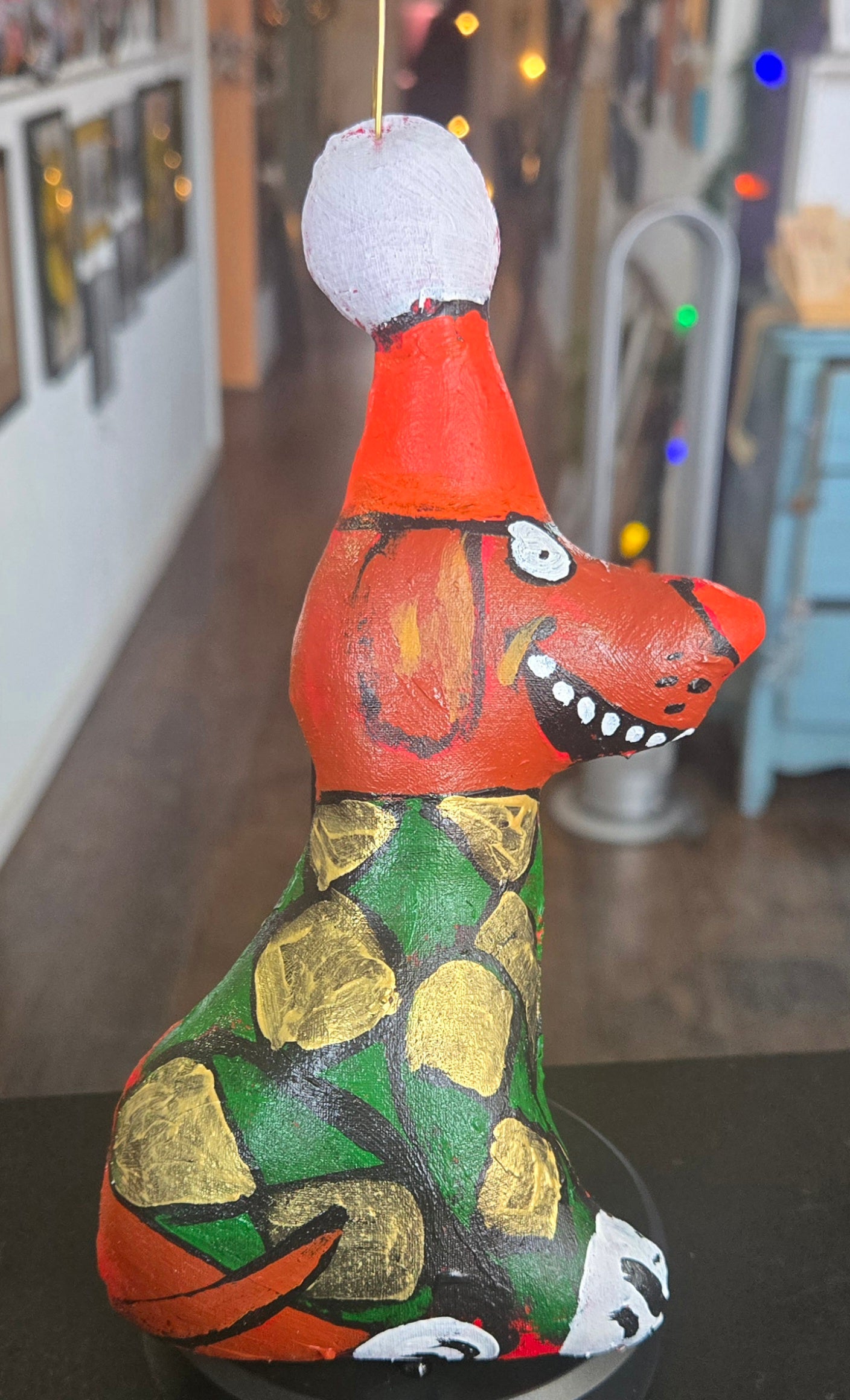 George Kocar Custom Painted Dog Ornament